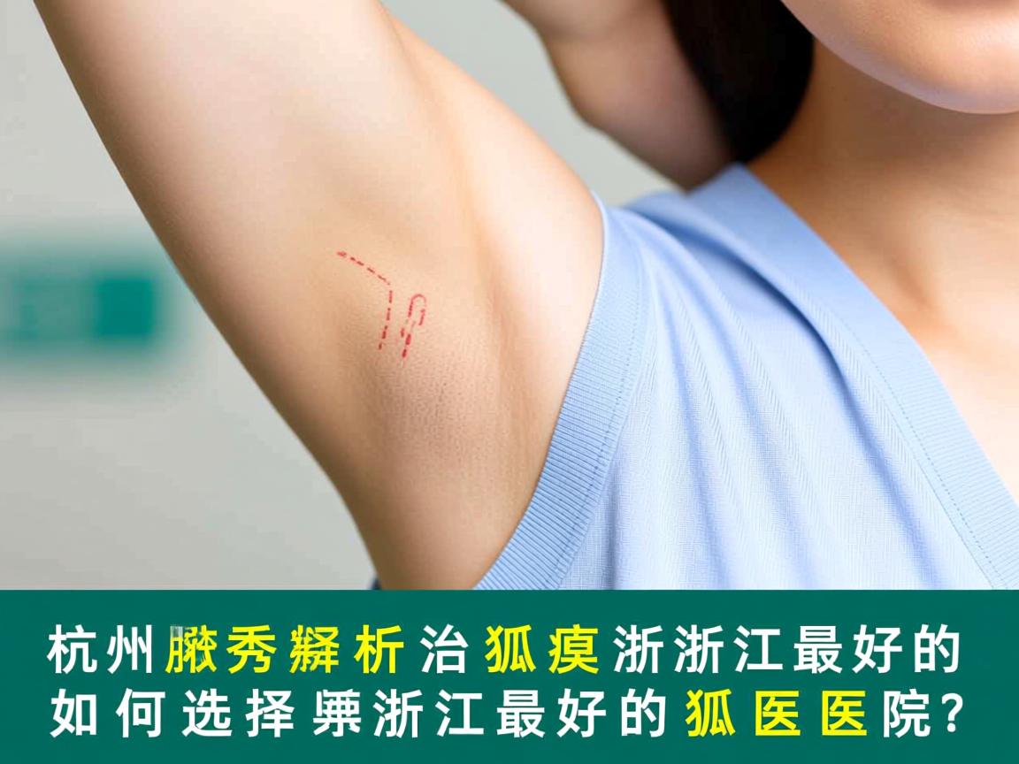 杭州腋秀解析，治狐臭浙江最好的医院，如何选择浙江最好的狐臭医院？