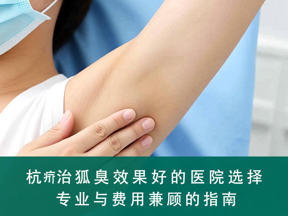 杭州治疗狐臭效果好的医院选择,专业与费用兼顾的指南 杭州治疗狐臭效果好的医院选择,专业与费用兼顾的指南