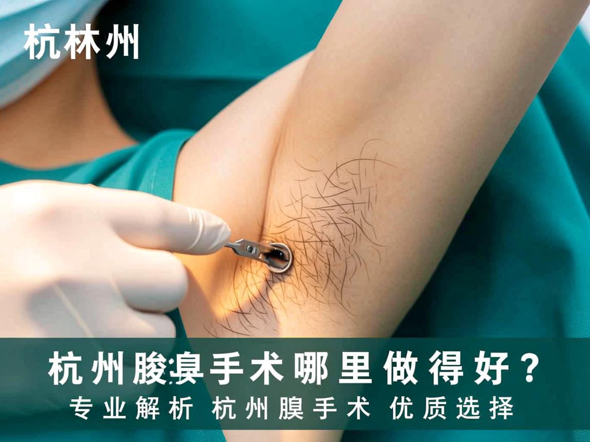 杭州腋臭手术哪里做得好？专业解析杭州腋臭手术优质选择
