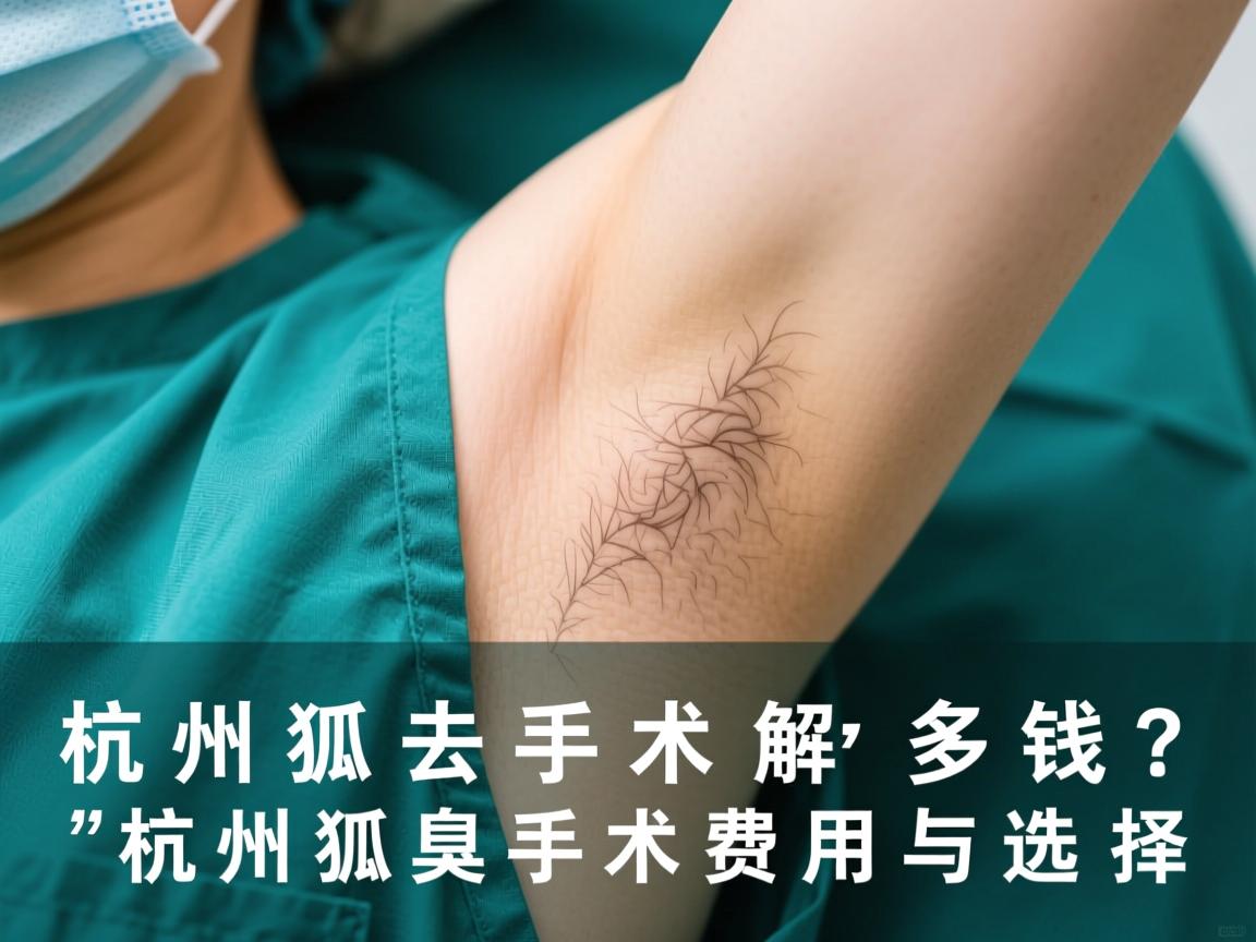 杭州去狐臭手术多钱？深度解析杭州狐臭手术费用与选择