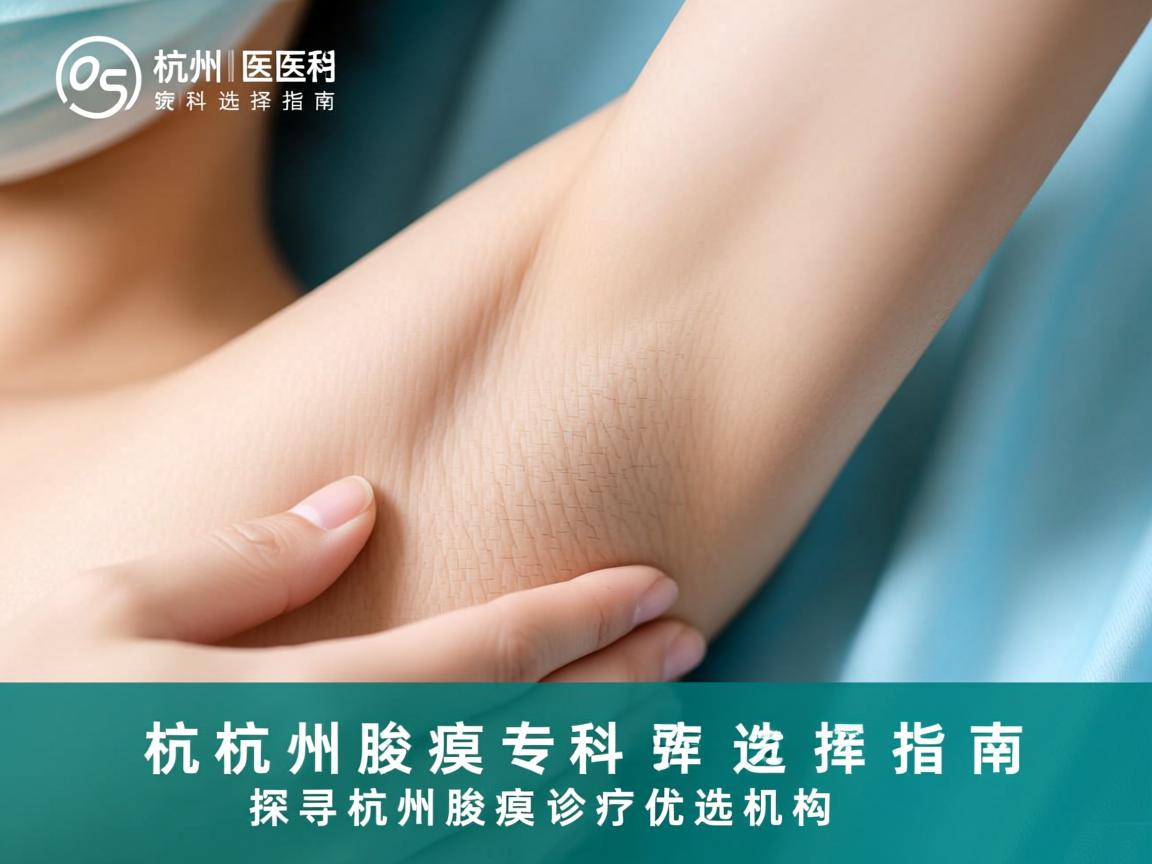 杭州腋臭专科医院选择指南，探寻杭州腋臭诊疗优选机构