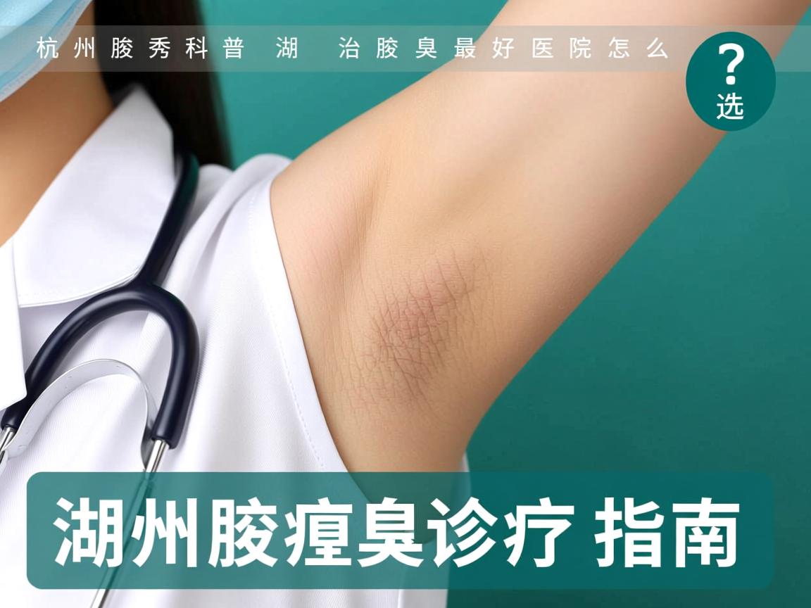 杭州腋秀科普，湖州治腋臭最好医院怎么选？湖州腋臭诊疗指南