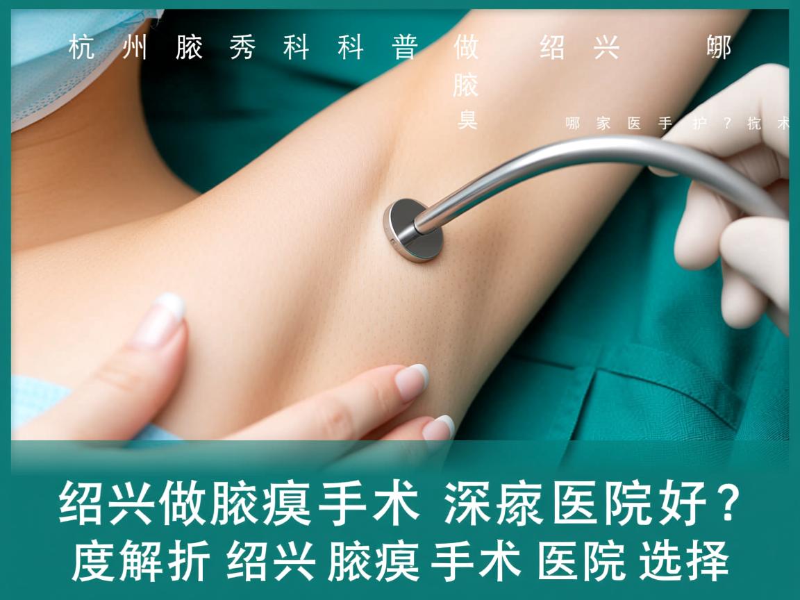 杭州腋秀科普，在绍兴做腋臭手术哪家医院好？深度解析绍兴腋臭手术医院选择