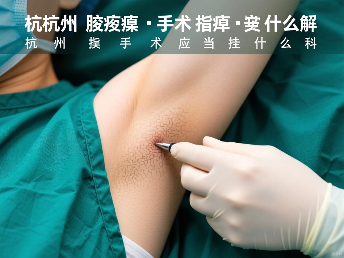 杭州腋臭手术指南，详解杭州腋臭手术应当挂什么科