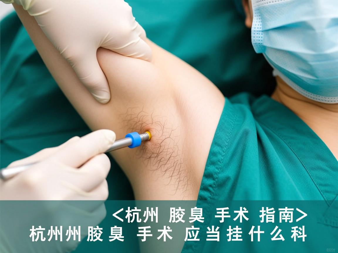 杭州腋臭手术指南，详解杭州腋臭手术应当挂什么科