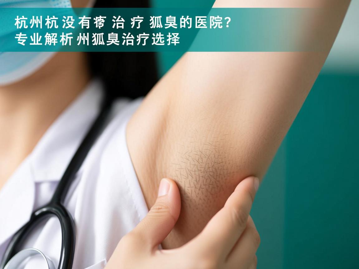 杭州有没有治疗狐臭的医院？专业解析杭州狐臭治疗选择