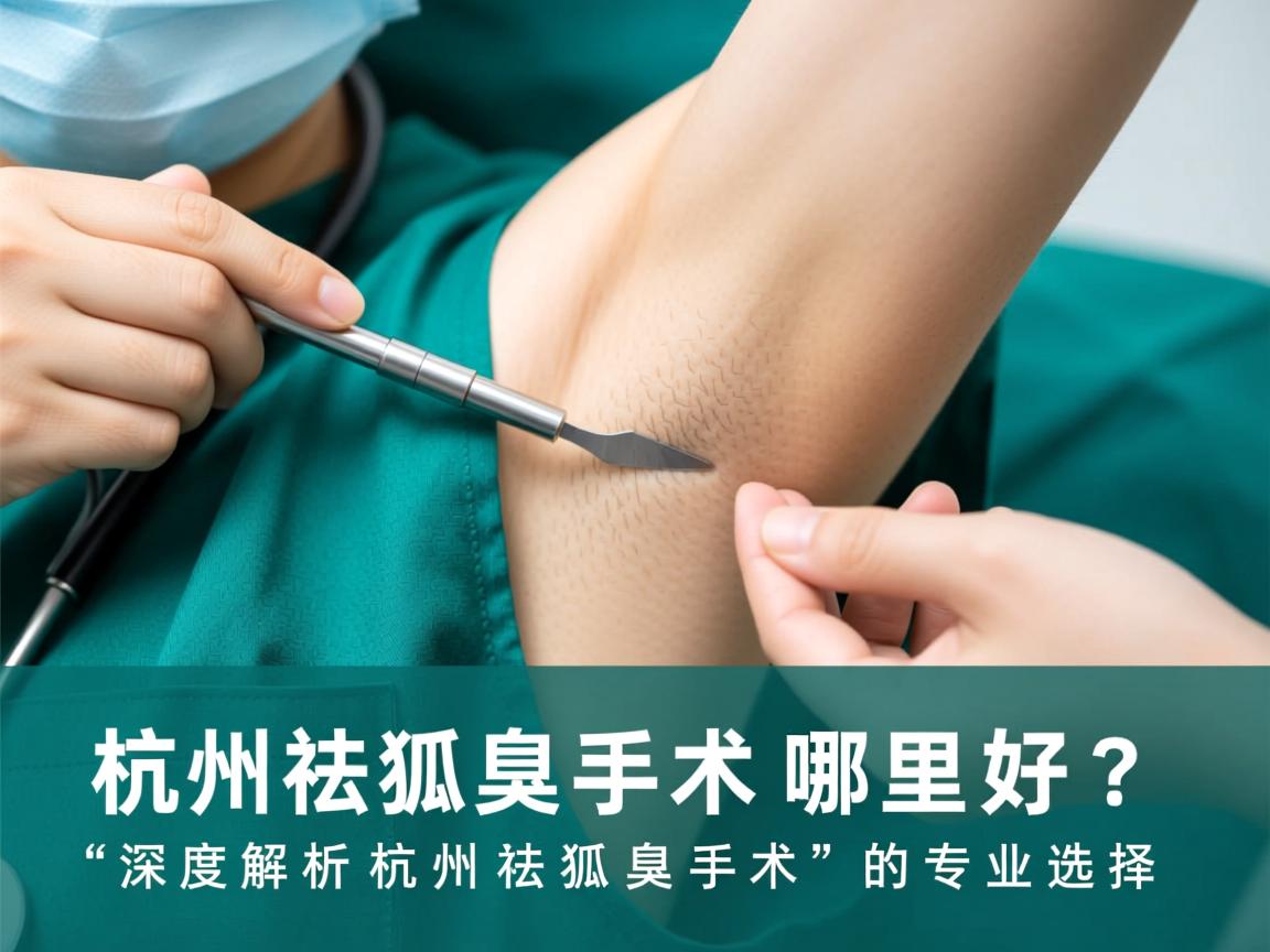 杭州做祛狐臭手术哪里好？深度解析杭州祛狐臭手术的专业选择