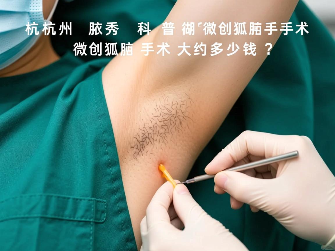 杭州腋秀科普，在湖州做微创狐臭手术，微创狐臭手术大约多少钱？