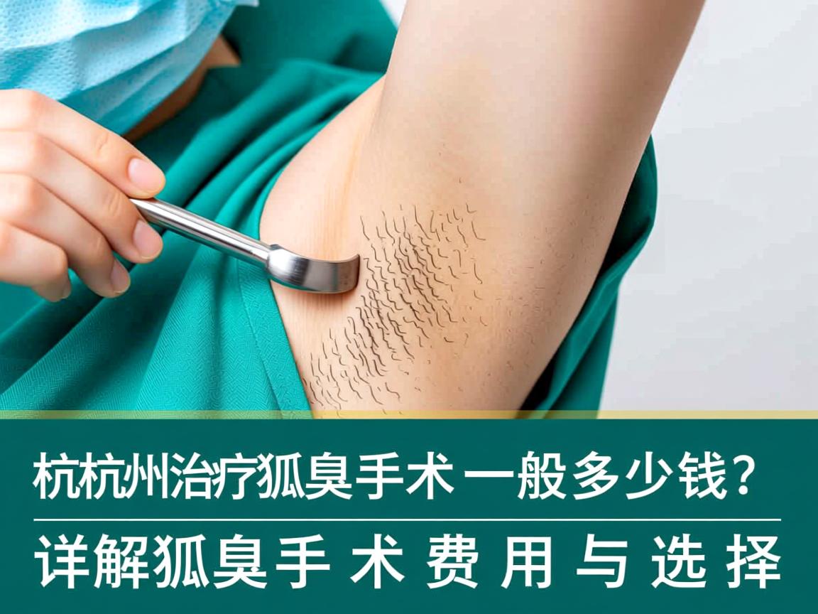 杭州治疗狐臭手术一般多少钱?详解狐臭手术费用与选择 杭州治疗狐臭手术一般多少钱?详解狐臭手术费用与选择