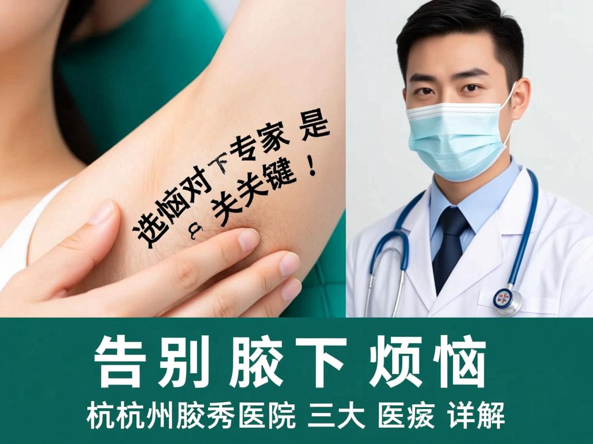 告别腋下烦恼,选对专家是关键,杭州腋秀医院三大医生详解 告别腋下烦恼,选对专家是关键,杭州腋秀医院三大医生详解