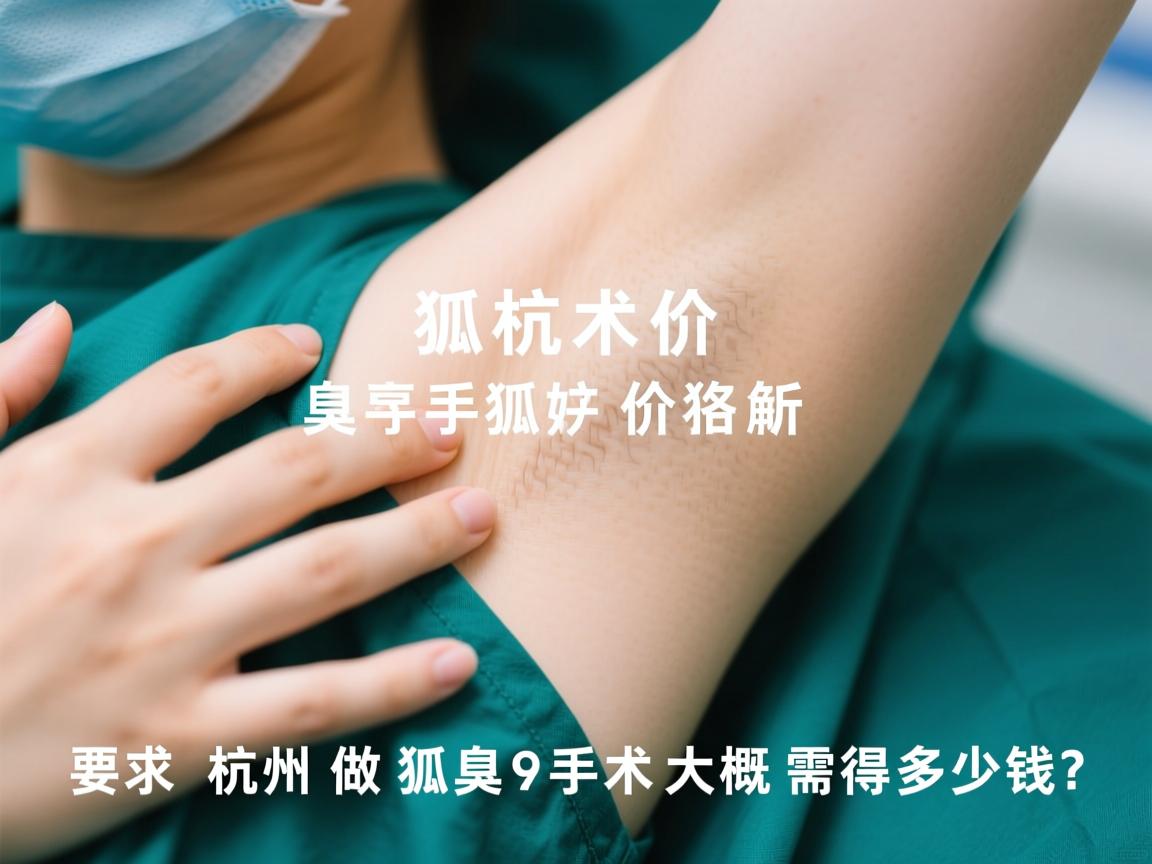 狐臭手术价格解析，杭州做狐臭手术大概需要多少钱？