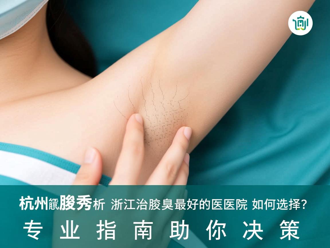 杭州腋秀解析，浙江治疗腋臭最好的医院如何选择？专业指南助你决策