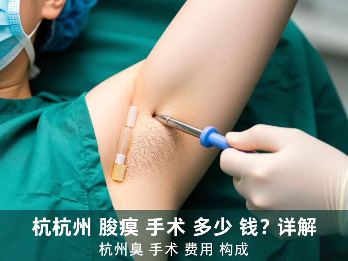 杭州腋臭手术多少钱？详解杭州腋臭手术费用构成