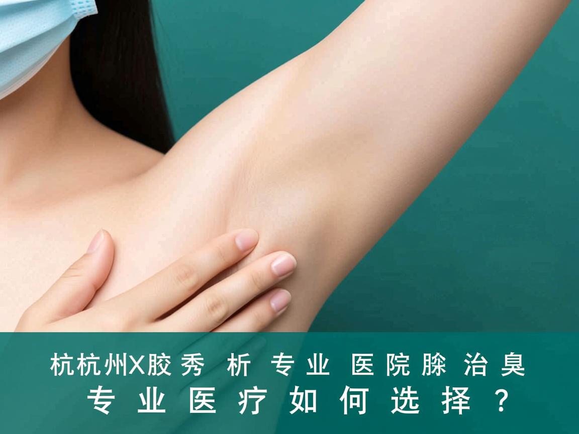 杭州腋秀解析，专业医院治腋臭，专业医疗如何选择？