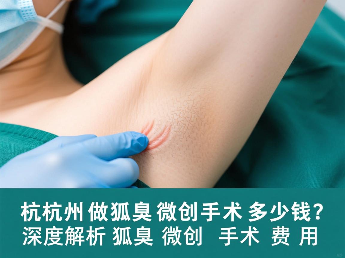 杭州做狐臭微创手术多少钱？深度解析狐臭微创手术费用