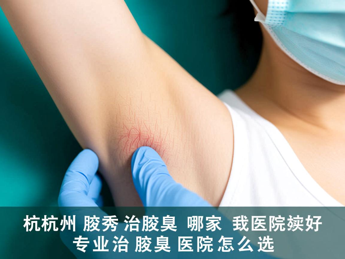 杭州腋秀解析，杭州治腋臭哪家医院好，专业治腋臭医院怎么选