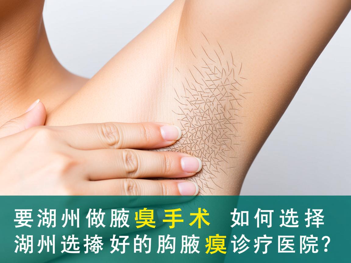 在湖州做腋臭手术，如何选择湖州好的腋臭诊疗医院？