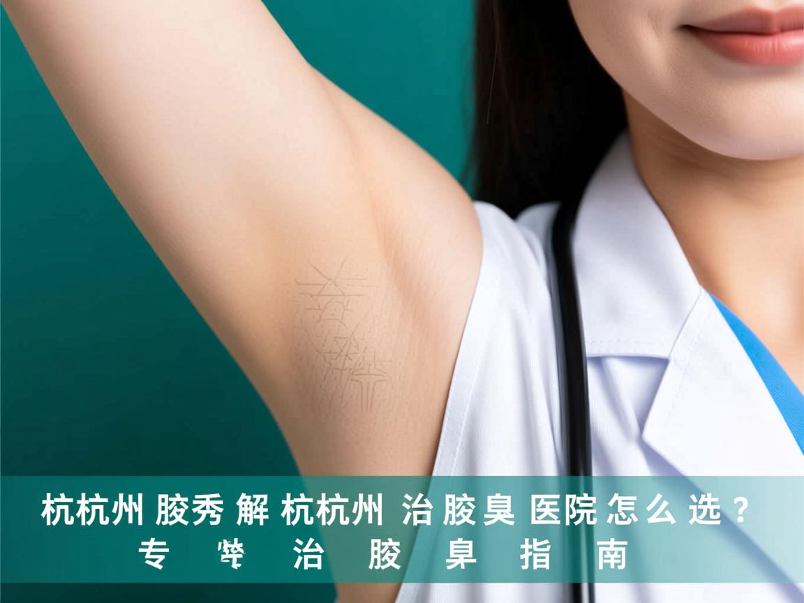 杭州腋秀解析，杭州治腋臭医院怎么选？专业治腋臭指南