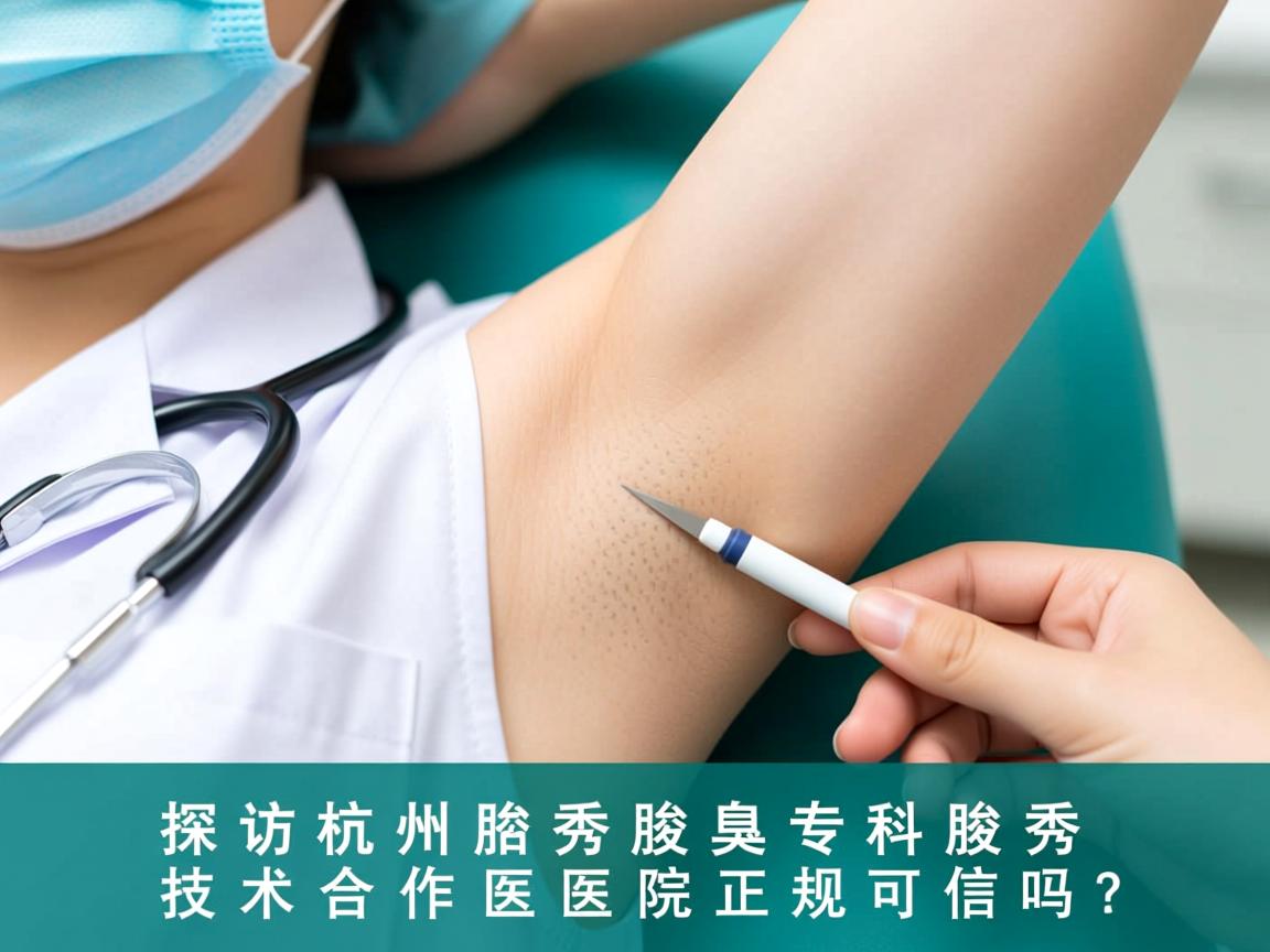 探访杭州腋秀腋臭专科，腋秀技术合作医院正规可信吗？