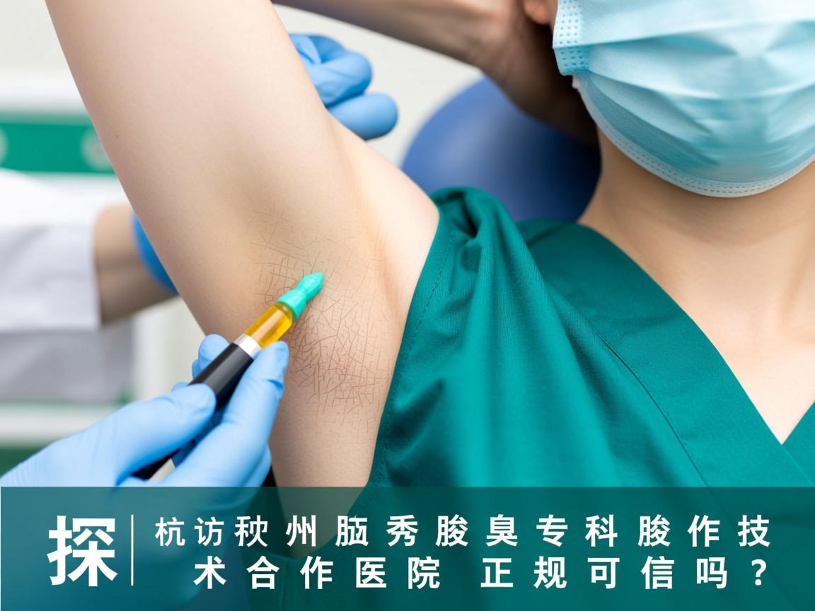 探访杭州腋秀腋臭专科，腋秀技术合作医院正规可信吗？