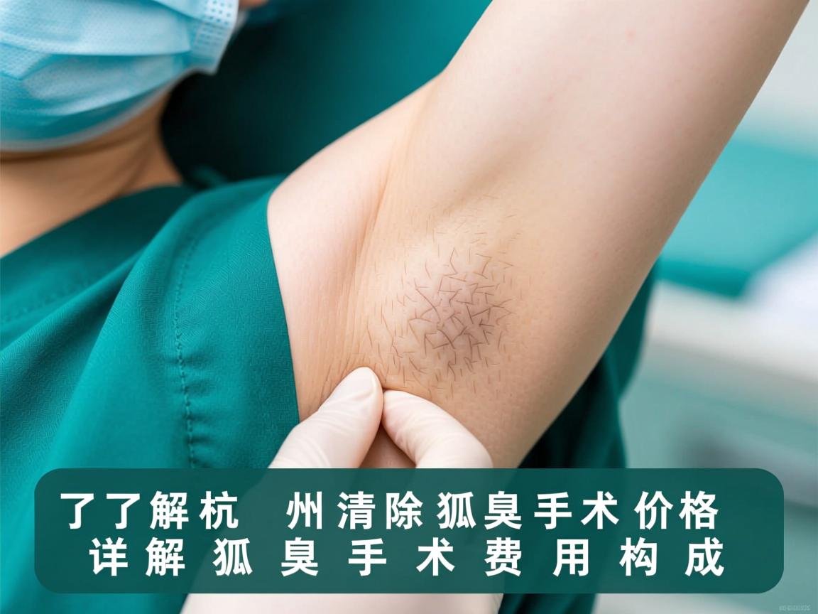 了解杭州清除狐臭手术价格 详解狐臭手术费用构成