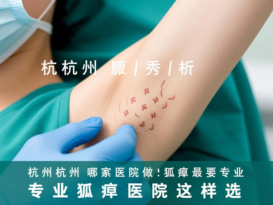 杭州腋秀解析，杭州哪家医院做狐臭最专业，专业狐臭医院这样选