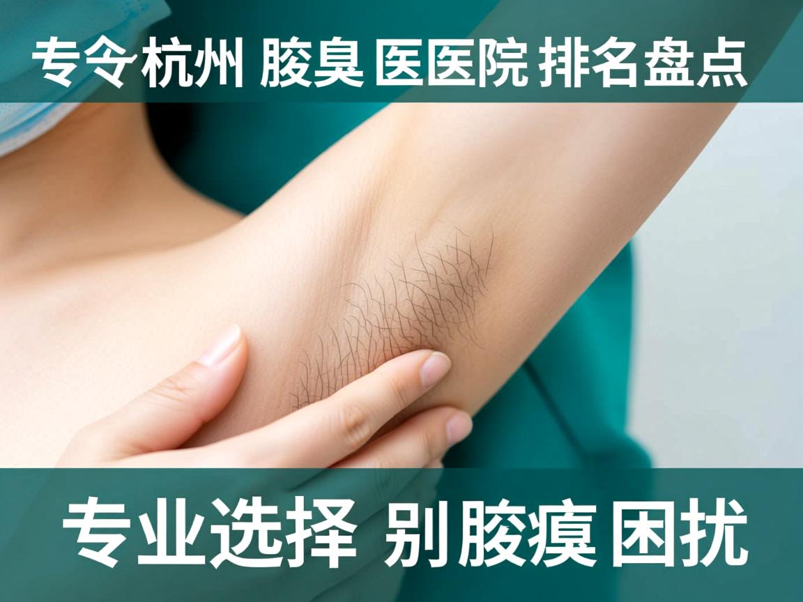 杭州腋臭医院排名盘点，专业选择告别腋臭困扰