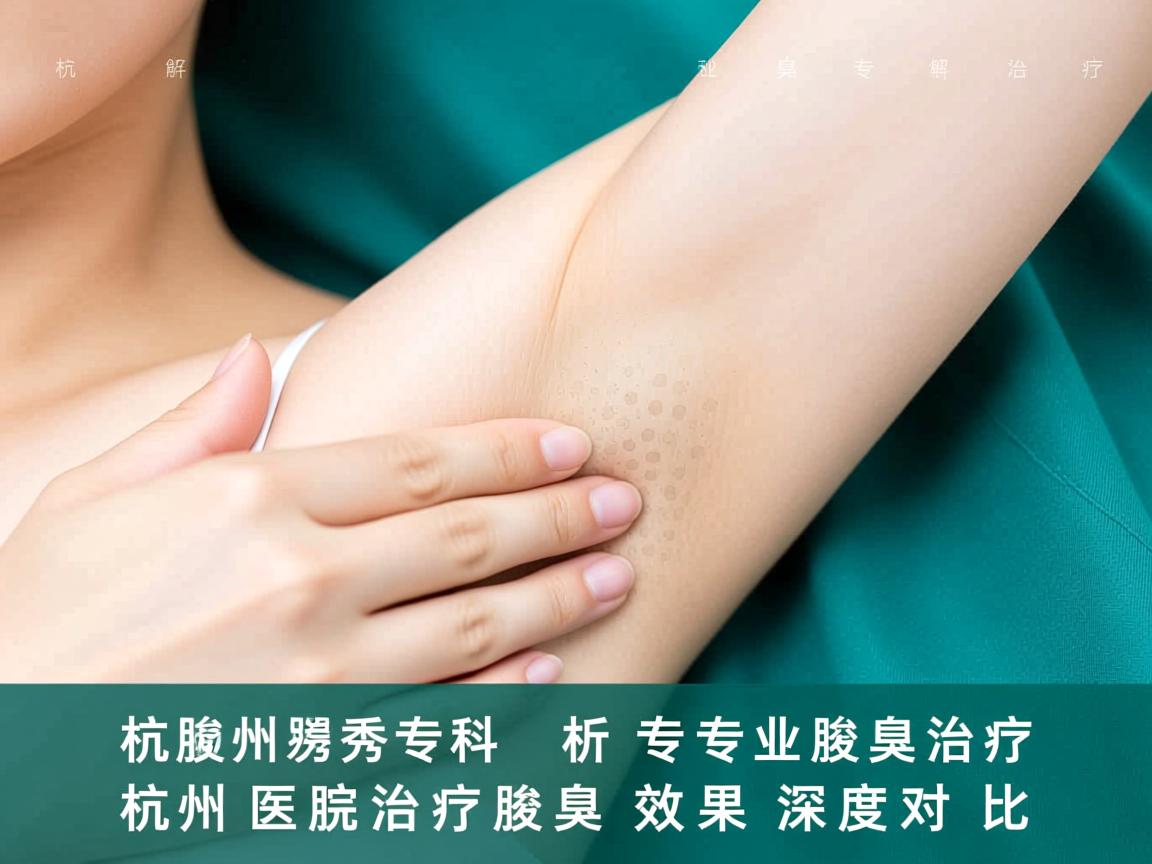 杭州腋秀专科解析，专业腋臭治疗，杭州医院治疗腋臭效果深度对比