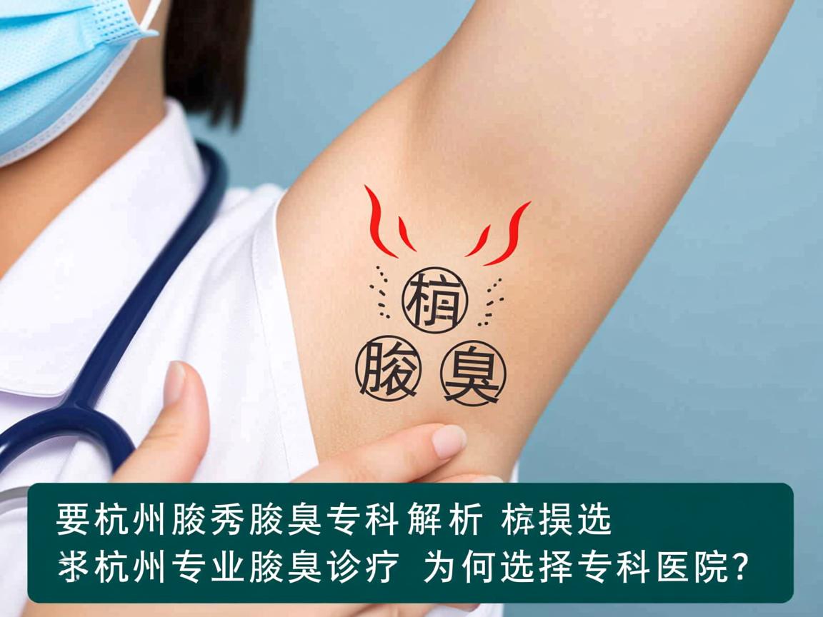 杭州腋秀腋臭专科解析，杭州专业腋臭诊疗，为何选择专科医院？