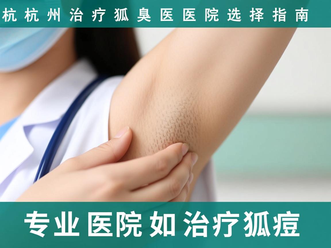 杭州治疗狐臭医院选择指南，专业医院如何治疗狐臭
