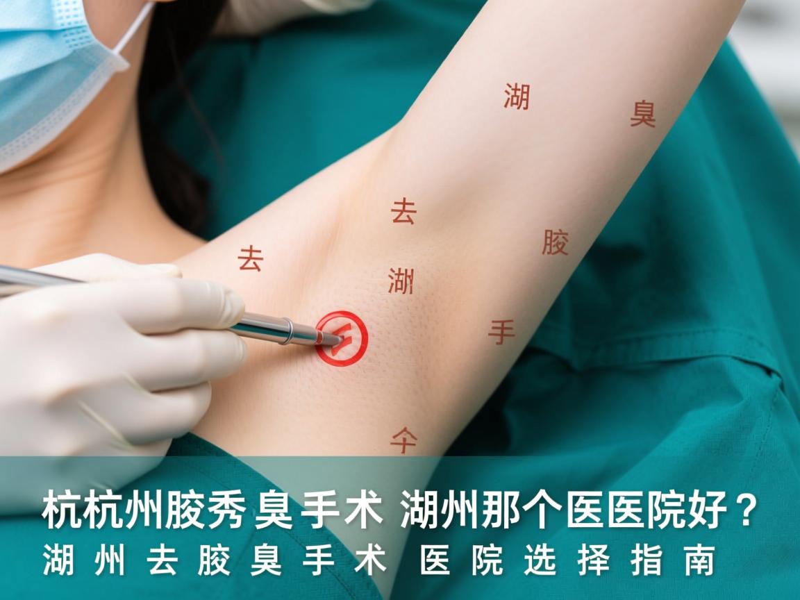 杭州腋秀解析，去腋臭手术去湖州那个医院好？湖州去腋臭手术医院选择指南
