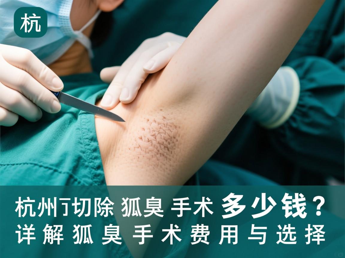 杭州切除狐臭手术多少钱？详解狐臭手术费用与选择