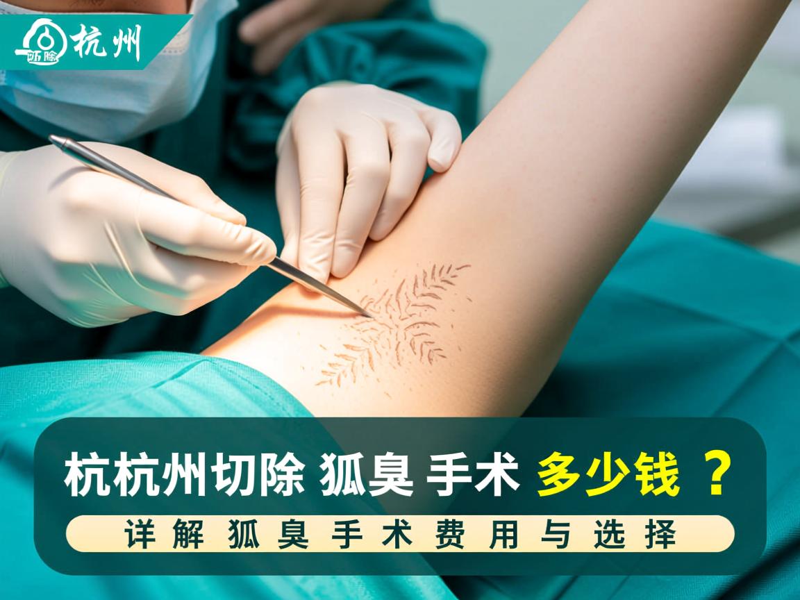 杭州切除狐臭手术多少钱？详解狐臭手术费用与选择