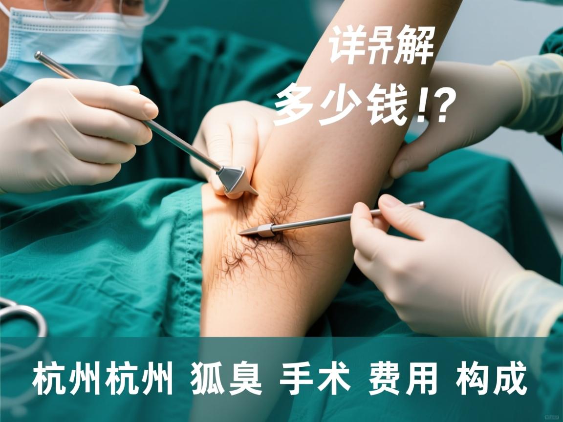 杭州狐臭手术多少钱？详解杭州狐臭手术费用构成