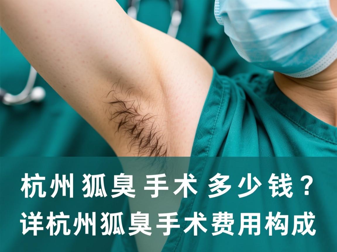 杭州狐臭手术多少钱？详解杭州狐臭手术费用构成