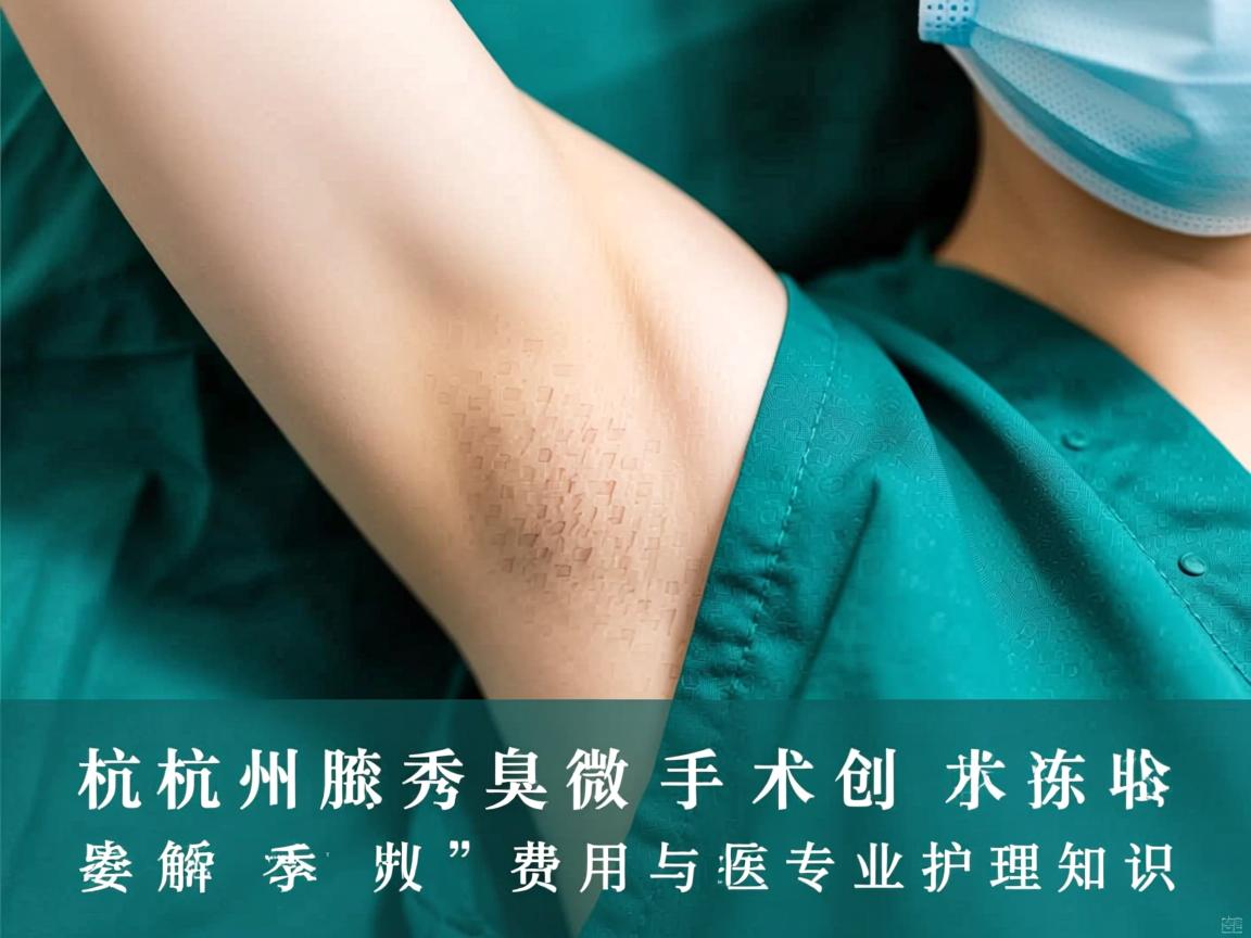 杭州腋秀解析，杭州腋臭微创手术费用与专业护理知识