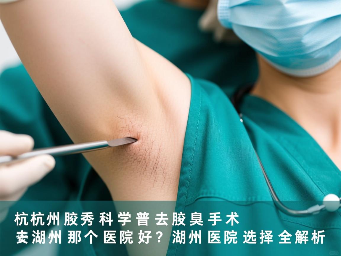 杭州腋秀科普，去腋臭手术去湖州那个医院好？湖州医院选择全解析