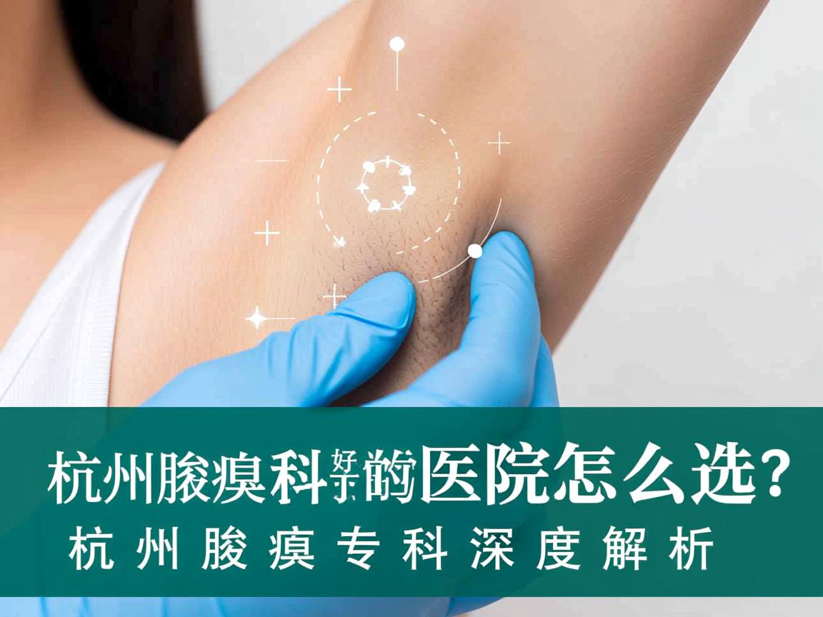 杭州腋臭科好的医院怎么选？杭州腋臭专科深度解析