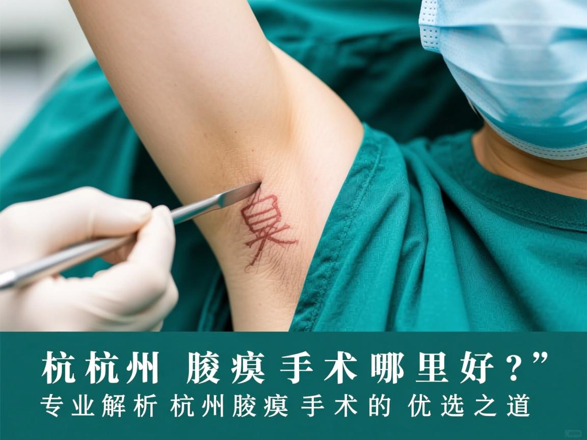 杭州腋臭手术哪里好？专业解析杭州腋臭手术的优选之道