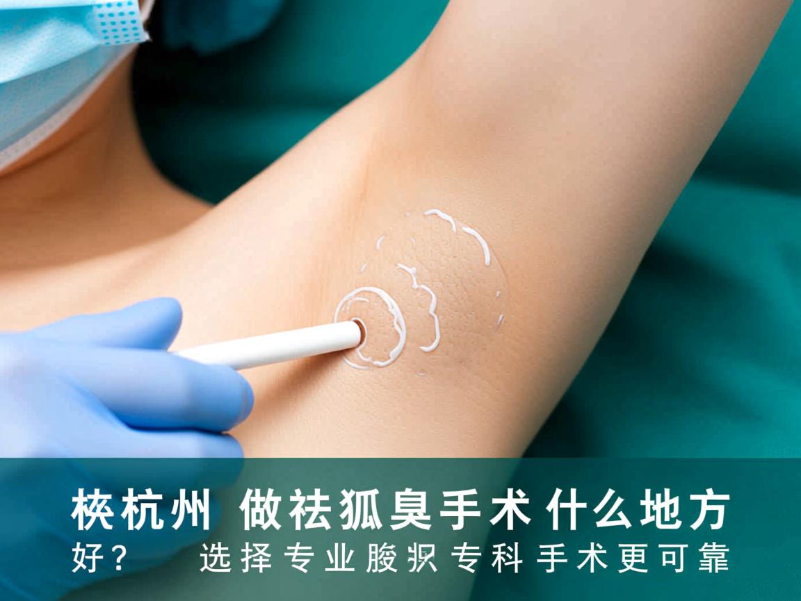 杭州做祛狐臭手术什么地方好?选择专业腋臭专科手术更可靠 杭州做祛狐臭手术什么地方好?选择专业腋臭专科手术更可靠