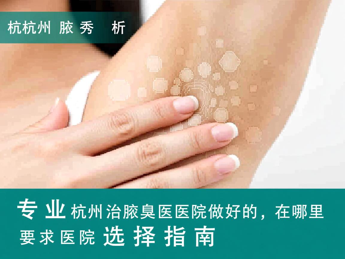 杭州腋秀解析，杭州治疗腋臭医院做好的在哪里，专业医院选择指南