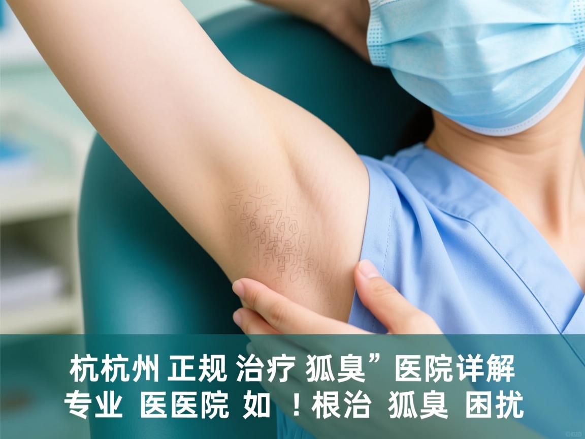 杭州正规治疗狐臭医院详解，专业医院如何根治狐臭困扰