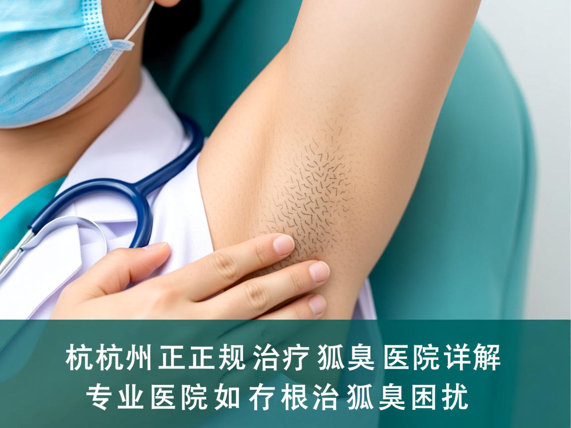 杭州正规治疗狐臭医院详解，专业医院如何根治狐臭困扰