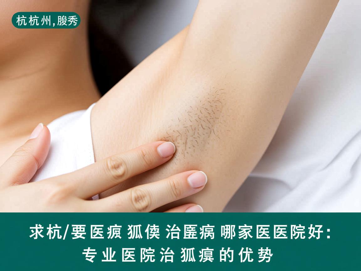 杭州腋秀解析，杭州治狐臭哪家医院好，专业医院治狐臭的优势