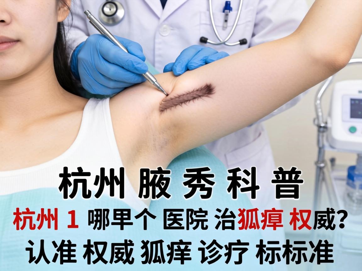 杭州腋秀科普，杭州哪个医院治狐臭权威？认准权威狐臭诊疗标准