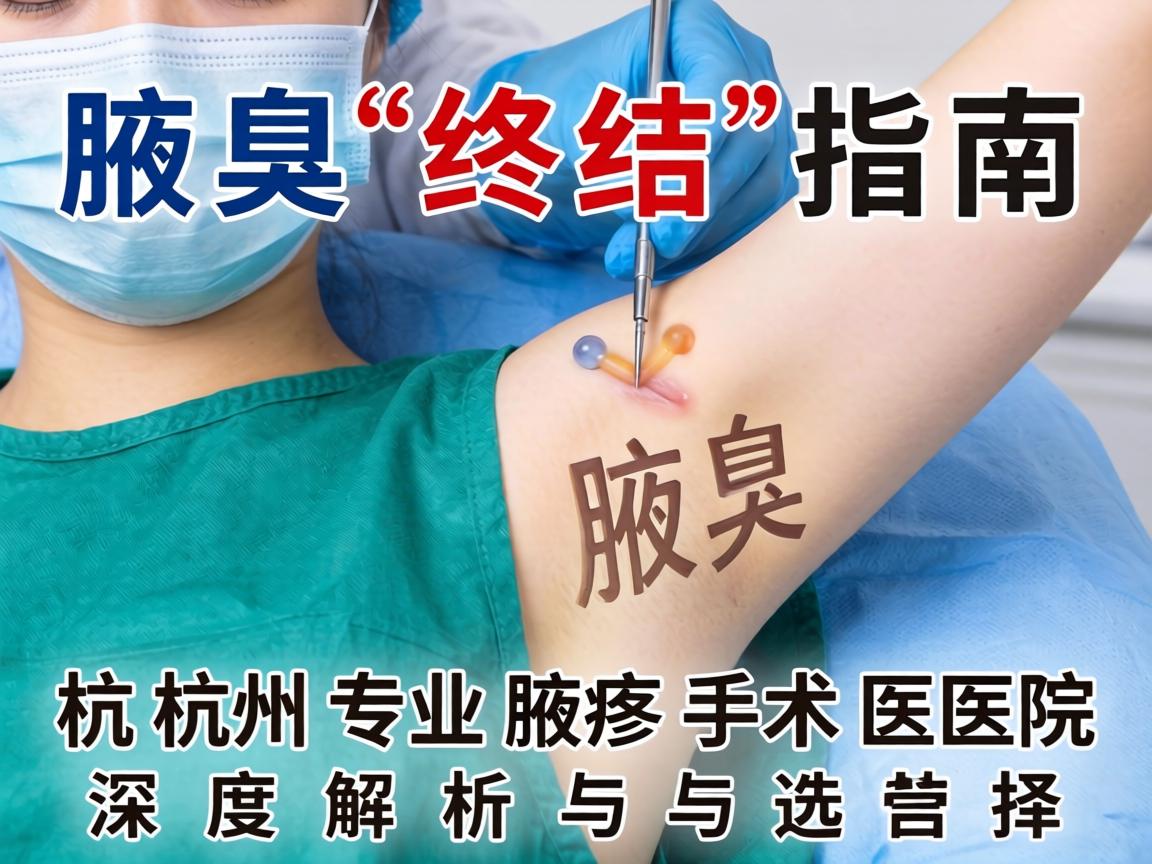 腋臭终结指南，杭州专业腋臭手术医院深度解析与选择