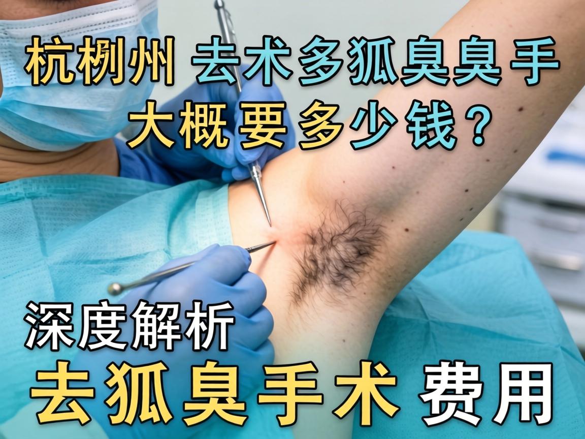 杭州去狐臭手术大概要多少钱？深度解析去狐臭手术费用