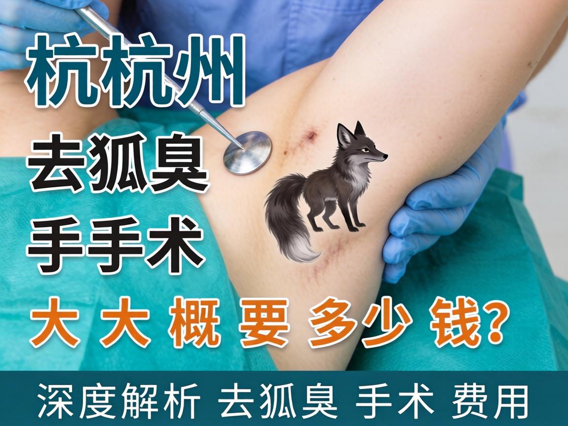 杭州去狐臭手术大概要多少钱？深度解析去狐臭手术费用