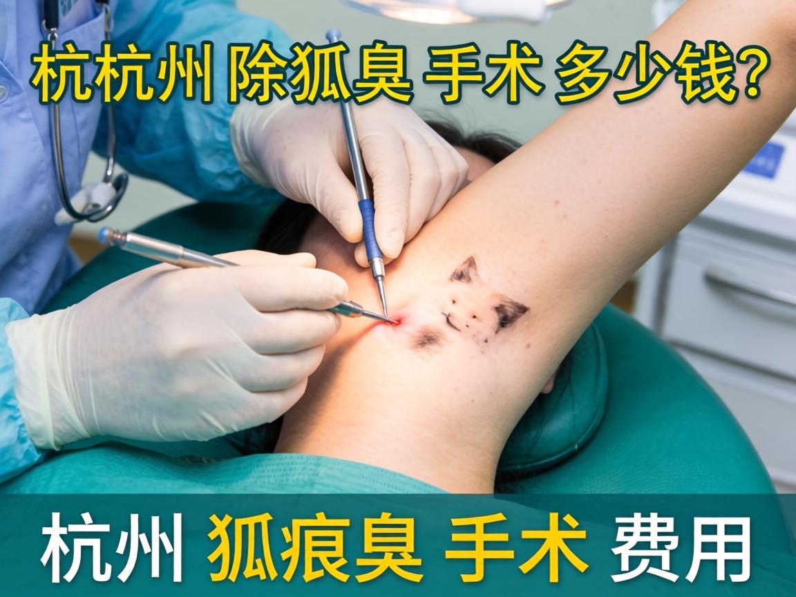 杭州除狐臭手术多少钱？详解杭州狐臭手术费用