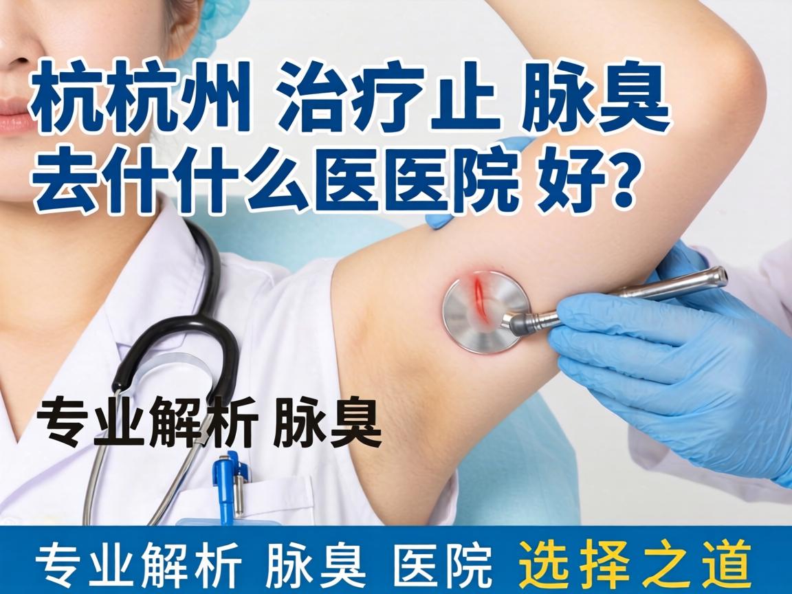 杭州治疗腋臭去什么医院好？专业解析腋臭医院选择之道
